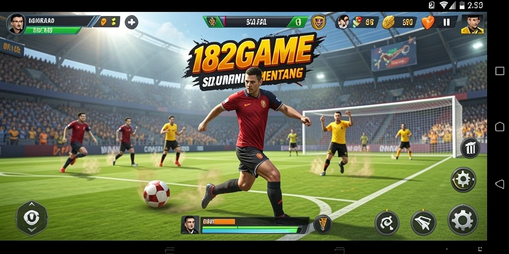 Gameplay 182GAME yang dinamis dan menarik dalam genre olahraga.