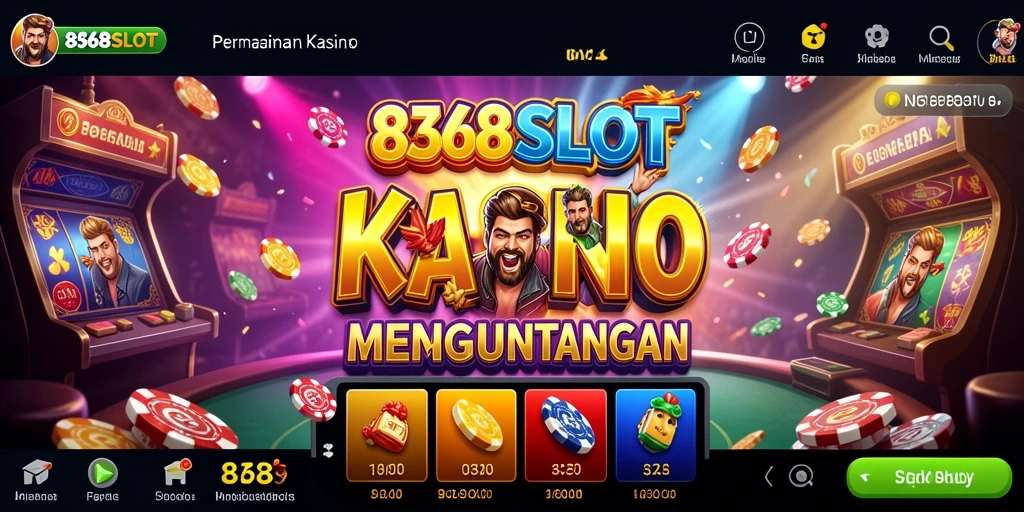 Screenshot permainan 8368SLOT menampilkan keseruan bermain Kasino.