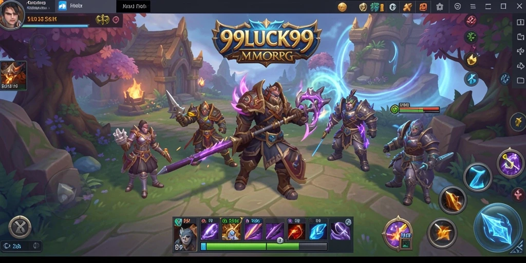 Tampilan gameplay menawan dari 99LUCK99 dalam dunia MMORPG.
