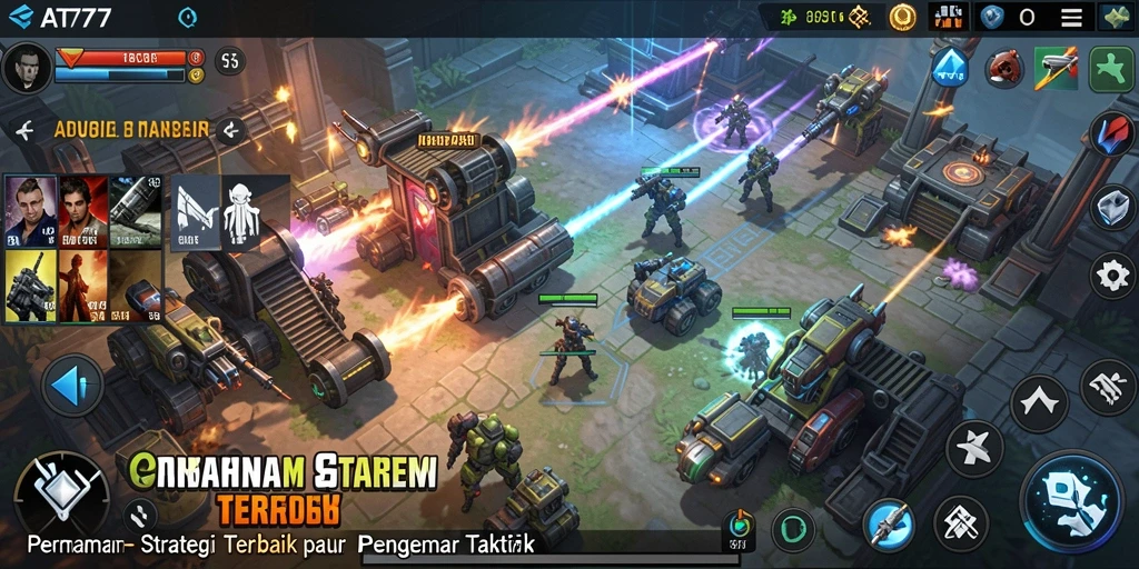 Tangkapan layar dari gameplay AT777 yang menarik dan strategis.