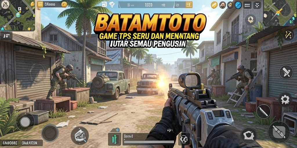 Screenshot gameplay dari BATAMTOTO menampilkan aksi seru TPS.