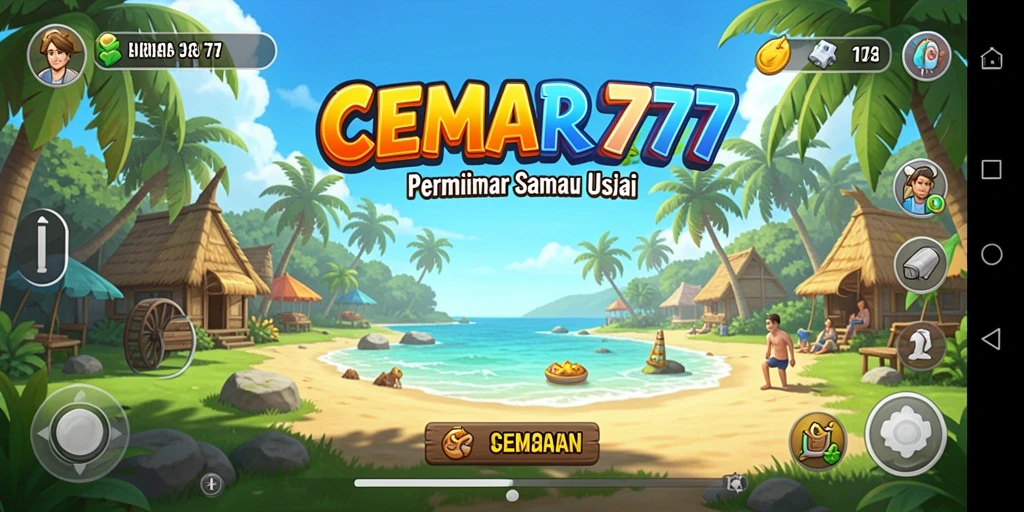 Tampilan gameplay menarik dari CEMARA777 yang penuh warna.