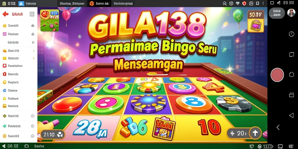 Tampilan gameplay Bingo yang mendebarkan di GILA138.