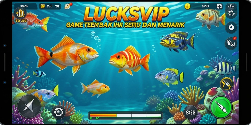 Gameplay seru dalam LUCKSVIP dengan ikan-ikan yang menantang.