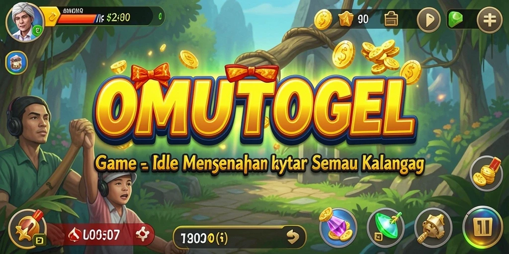 Tampilan gameplay OMUTOGEL yang seru dan interaktif.