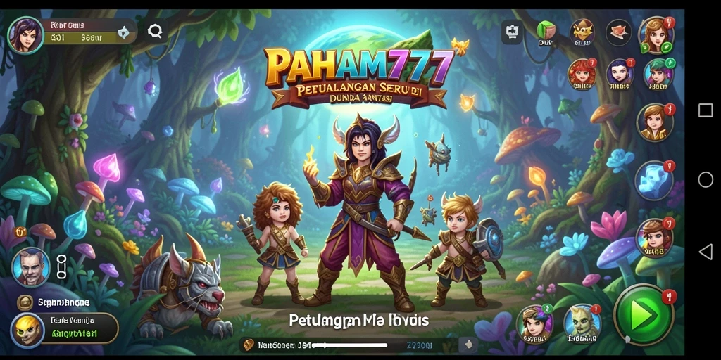 Tampilan gameplay seru di dunia fantasi PAHAM777.