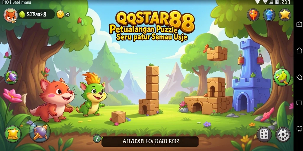 Screenshot gameplay QQSTAR88 menampilkan keseruan memecahkan teka-teki.