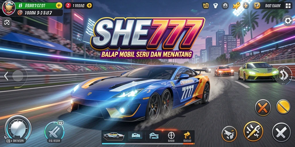 Gameplay seru dan grafis mengagumkan di SHE777.