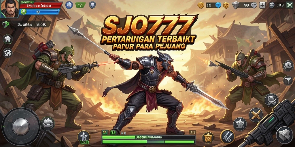 Tangkapan layar menunjukkan aksi bertarung intens dalam SJO777.