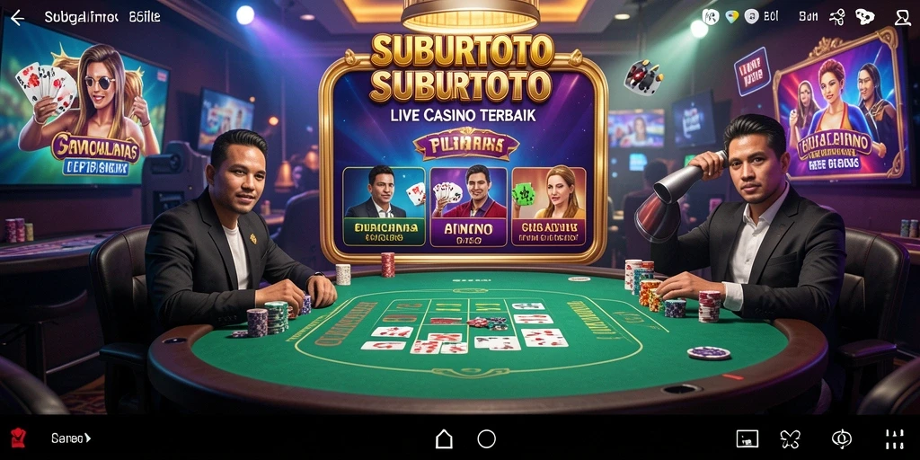 Tampilan mendebarkan dari permainan Live Casino SUBURTOTO.