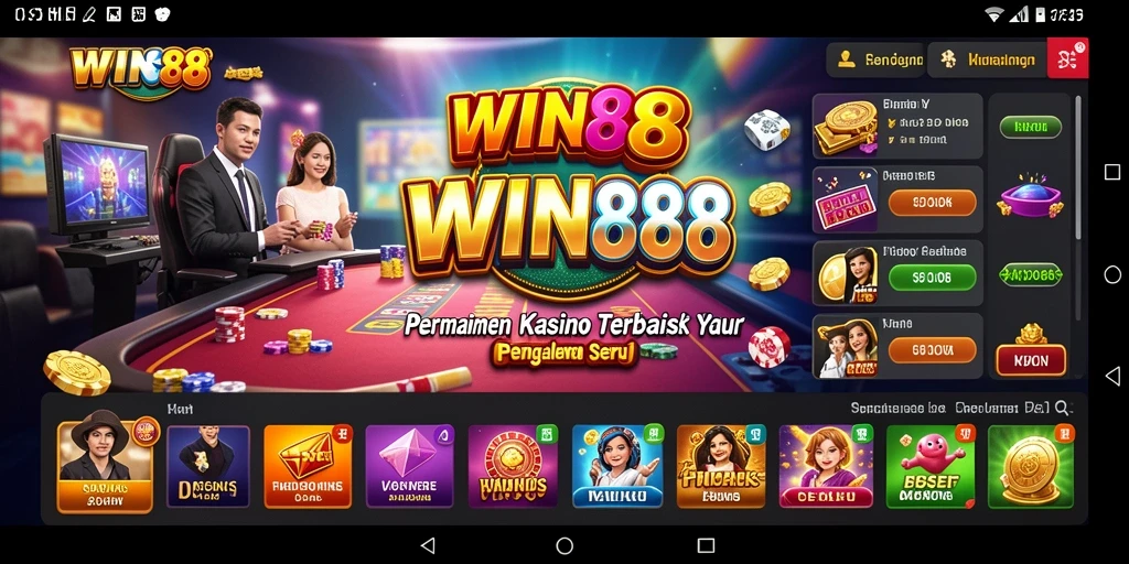 Tampilan utama WIN88 dengan gameplay Kasino yang seru dan interaktif.
