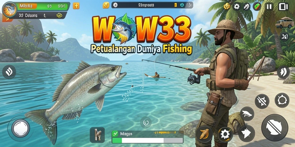 Tangkapan besar di game WOW33 saat sesi memancing.